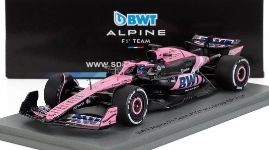 ALPINE F1 A524 アブダビGP 2024 ジャックドゥーハン N61 ブラックブルーピンク/ Spark 1/43 ミニカー