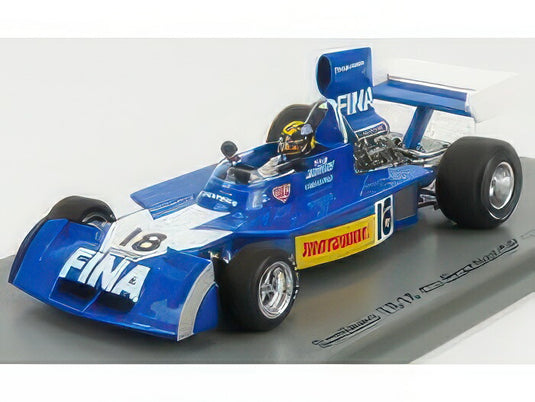 SURTEES F1 TS16 18号車 1974年ブラジルGP 4位 ドライバー:C.ペース ブルー/ホワイト/SPARK 1/43ミニカー