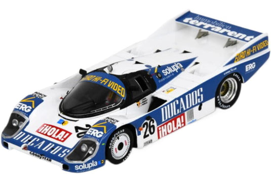 Porsche 956 チーム Ducados Obermaier Racing 26 24H Le Mans 1985 Jurgen Lassig Jesus Pareja Herve Regout S9865/ Spark 1/43 ミニカー