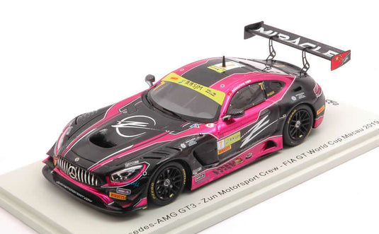 Mercedesメルセデス AMG GT3 2019 No.7 FIA GT World Cup Macauマカオ A.Fong / Spark 1/43 ミニカー