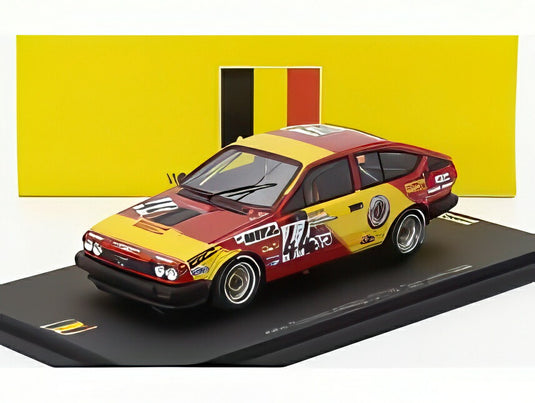 ALFA ROMEO GTV 6 No.44 スパ24時間 1984 A.BIGLIAZZI/P.OBERNDORFER/T.PALMA レッド/イエロー/ Spark 1/43 300台限定ミニカー
