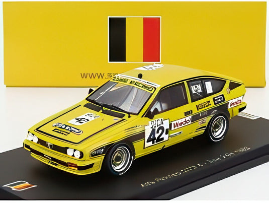 ALFA ROMEO GTV 6 N 42 24h SPA 1983 マウリツィオ ミカンジェリ マルチェロ ガロ スピッフェロ イエロー/ Spark 1/43 300台限定ミニカー