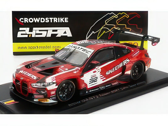 BMW 4SERIES M4 TEAM WRT N 32 24h SPA 2023 D.VANTHOOR S.VAN DER LINDE C.WEERTS RED/SPARK-MODEL 1/43ミニカー