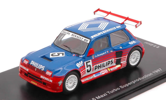 Renaultルノー 5 Maxi Turboマキシターボ Superproduction 1987 No.5 Jean Louis Bousquet / Spark 1/43 ミニカー