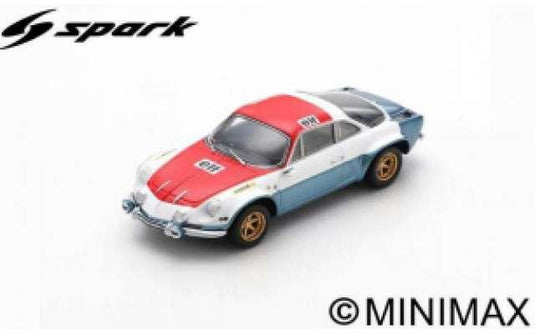 1972 アルピーヌ A110 Group IV Salon de Paris グレー／ホワイト／レッド/ Spark  1/43 ミニカー