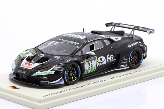 Lamborghiniランボルギーニ Huracanウラカン GT3 EVO2 2025 ブラック #28 24時間ニュルブルクリンク Abt / Spark 1/43 ミニカー