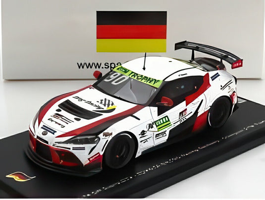 トヨタ - スープラ GR GT4 チーム トヨタ ガズー レーシング N 90 ヨーロッパ チャンピオン DTM トロフィー 2022 ティム ハインemann - ホワイト レッド ブラック/ Spark 1/43 ミニカー