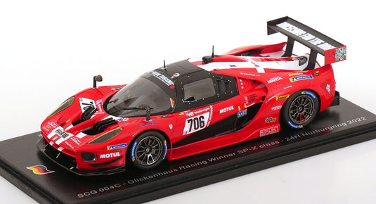 Glickenhaus SCG 004c No.706 ニュルブルクリンク24時間 Mutsch Laser Mailleux Westbrook 2022 限定500個/ Spark 1/43 ミニカー