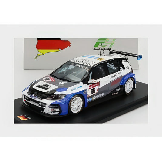 Volkswagen Golf Gti Vii Tcr チーム Msc Emstal 66 24H Nurburgring 2022 S Schemmann F Haller D Fink P Elkmann Blue White SG866/ Spark 1/43 ミニカー