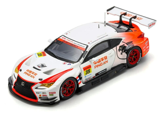 【予約】LEXUS RC F GT3 チーム ARTO THAILAND 35号車 2021年 SUPER GT GT300 GIULIANO ALESI S.WALKINSHAW ホワイト/オレンジ/ Spark 1/43 ミニカー