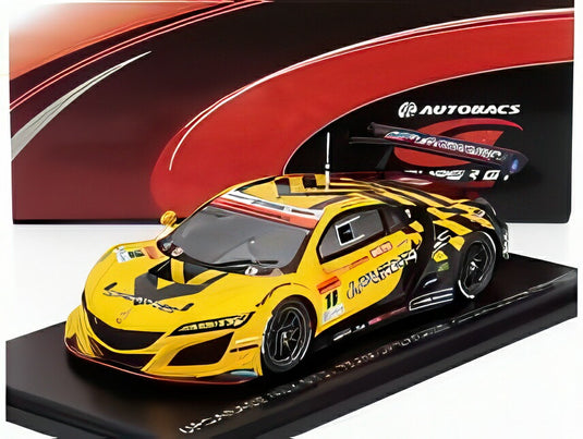 HONDA NSX GT3 TEAM UPGARAGE N18 GT300 SUPER GT 2021 小林崇志 名取鉄平 イエロー/ブラック/ Spark 1/43 ミニカー