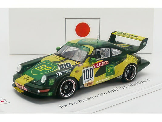 PORSCHE 911 964 RSR BP オイルチーム 100号車 1995年JGTC GT1クラス ドライバー:K.高橋/K.土屋 グリーン/イエロー/SPARK 1/43ミニカー