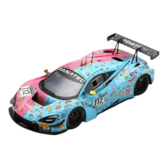 マクラーレン 720S GT3 チームJPモータースポーツ #112 ブルー ピンク ポール・リカール1000km 2022 M.Blazek J.Osborne P.Krupin