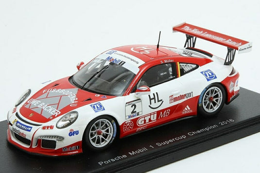 Porsche Carrera Cup 2号車 スーパーカップ 2016 チャンピオン Sven Muller/ Spark 1/43 ミニカー