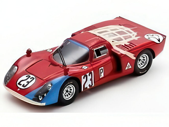 【予約】ALFA ROMEO T33.2 アウトデルタ No.23 1968 デイトナ24時間 M.アンドレッティ レッド ブルー Spark 1/43