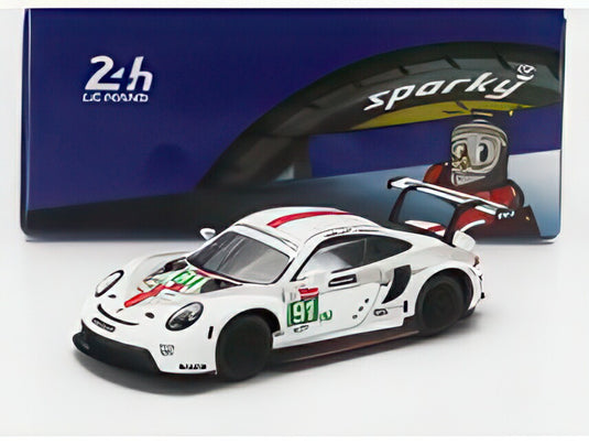 PORSCHE 911 991-2 RSR-19 4.2L チーム ポルシェ GT N 91 ル・マン24時間 2021 G.ブルーニ R.リーツ F.マコヴィエツキ ホワイト グレー レッド/ Spark 1/64 ミニカー