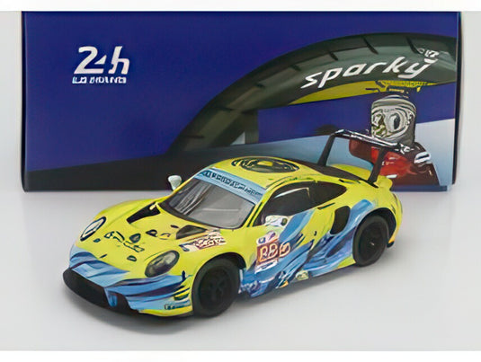 PORSCHE 911 991 RSR-19 4.2L チーム デンプシー プロトン レーシング N 88 ル・マン24時間 2022 F.プールダッド M.ルート J.ヘイレン イエロー ライトブルー/ Spark 1/64 ミニカー