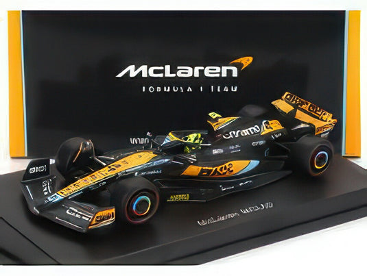 McLAREN F1 MCL60 TEAM McLAREN N 4 SEASON 2023 LANDO NORRIS ORANGE BLACK BLUE/SPARK-MODEL 1/64ミニカー