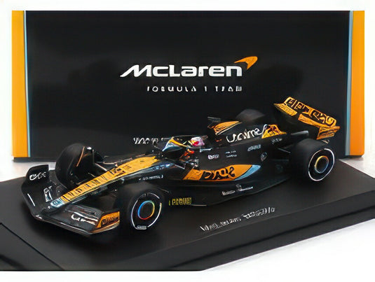 McLAREN F1 MCL60 TEAM McLAREN N 81 SEASON 2023 OSCAR PIASTRI ORANGE BLACK BLUE/SPARK-MODEL 1/64ミニカー
