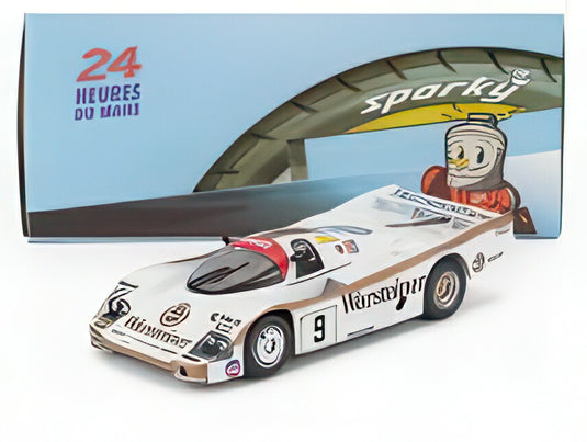 PORSCHE 956 2.6L ツインターボ チーム ブルン モータースポーツ GmbH N 9 4位 ル・マン24時間 1984 ヴァルター・ブルン プリンツ・レオポルト・フォン・バイエルン ボブ・エイキン ホワイト/ Spark 1/64 ミニカー