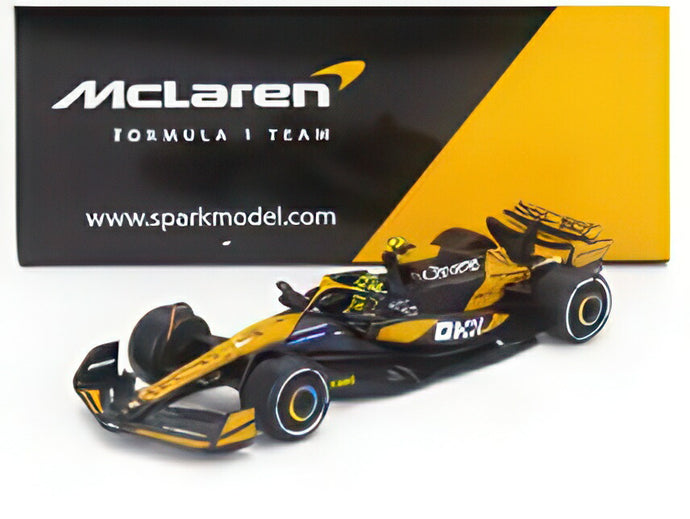 McLAREN F1 MCL38 チーム マクラーレン N 4 優勝 マイアミGP 2024 初F1優勝 ランド・ノリス オレンジ ブラック/ Spark 1/64 ミニカー