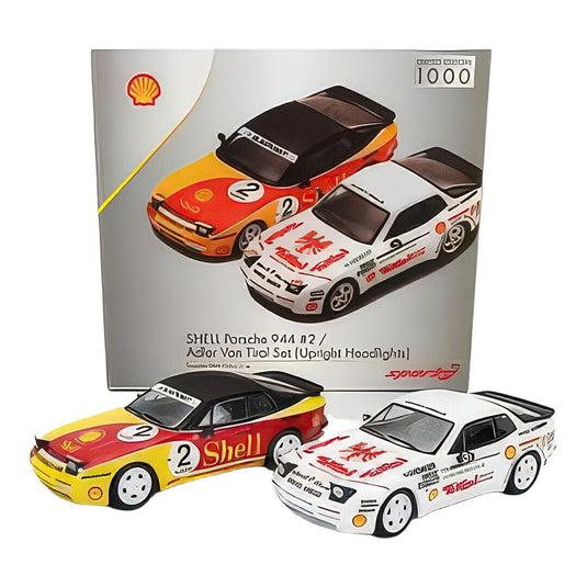 ポルシェ 944 ターボカップ 1989 イエロー #2 ホワイト #0 2台セット / Spark 1/64 ミニカー