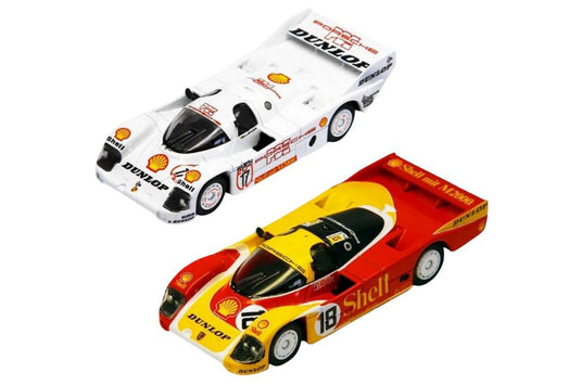 Porscheポルシェ 962C Shell コンボ #17 1987 & #18 ルマン24時間 1988 Stuck / Spark 1/64 ミニカー