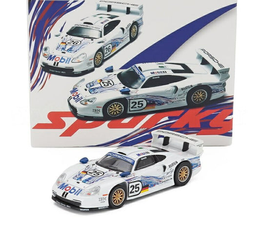 Porsche Set 2x 911 3.2L GT1 Evo 1997 Team Porsche AG 24h Le Mans No.25 Stuck Boutsen Wollek  / Spark 1/64 ミニカー