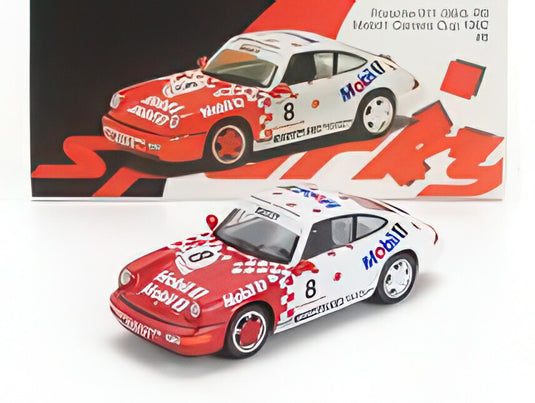 SPARK MODEL Porsche 911 964 Rs Mobil1 8 Porsche Carrera Cup 1992 Red White YO64012/ Spark 1/64 ミニカー