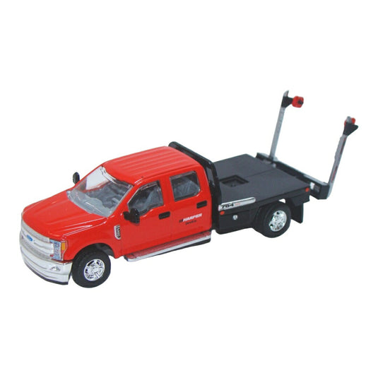フォード F350 DewEze フラットベッド レッド / SPECCAST 1/64 ミニカー トラック模型