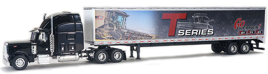 Gleaner T Series Peterbilt 379 スリーパーキャブ ブラック トレーラー付き / SPECCAST 1/64 建設機械模型 工事車両