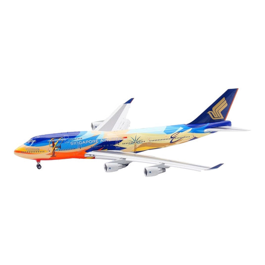 シンガポール航空 Singapore Airlines ボーイング 747-400 "Tropical" 9V-SPK Flaps Down / SQ Wings 1/200 飛行機模型 旅客機