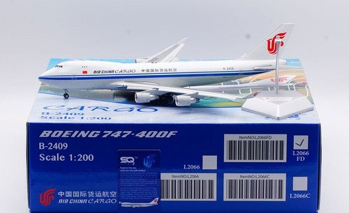 中国国際貨運航空 Air China Cargo ボーイング 747-400F B-2409 Flaps Down / SQ Wings 1/200 飛行機模型 旅客機