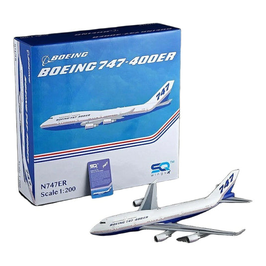 ボーイング社 Boeing Company ボーイング 747-400 N747ER Flaps Down / SQ Wings 1/200 飛行機模型 旅客機