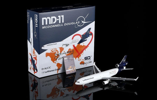 ルフトハンザ・カーゴ Lufthansa マクドネル・ダグラス MD11 Farewell D-ALCC Flaps Down / SQ Wings 1/200 飛行機模型 旅客機