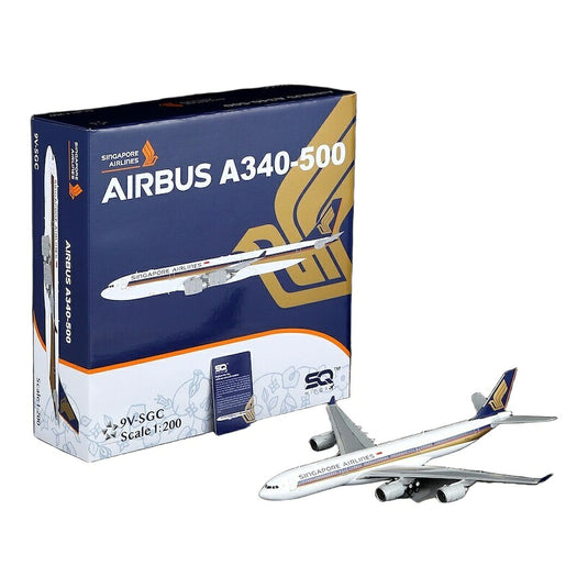 シンガポール航空 Singapore Airlines エアバス A340-500 Flaps Down / SQ Wings 1/200 飛行機模型 旅客機