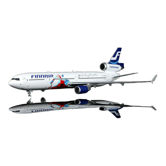 フィンエアー Finnair マクドネル・ダグラス MD11 "Official Airline of Santa Claus" OH-LGA / SQ Wings 1/200 飛行機模型 旅客機