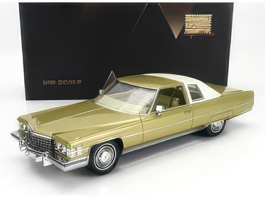 CADILLAC COUPE DEVILLE 1974 PROMENADE GOLD MET/STAMP-MODELS 1/18ミニカー