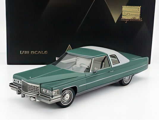 CADILLAC COUPE DE VILLE 1976 グリーンホワイト/ STAMP-MODELS 1/18 ミニカー
