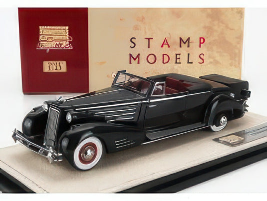 CADILLAC 452D V16 VICTORIA CONVERTIBLE OPEN 1934 BLACK/STAMP-MODELS 1/43ミニカー