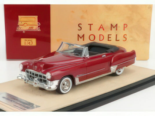 CADILLAC - SERIES 62 CONVERTIBLE OPEN 1949 - BORDEAUX/STAMP-MODELS 1/43ミニカー