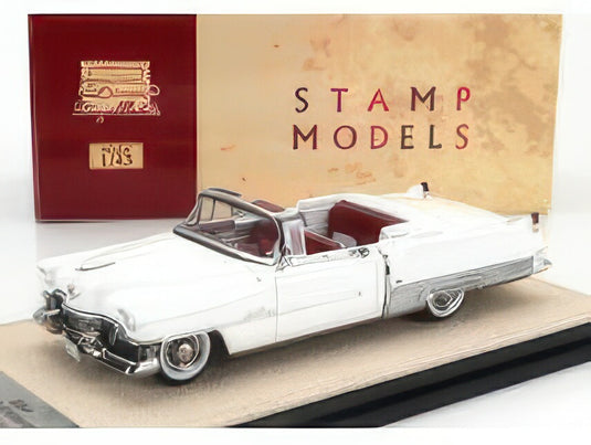 CADILLAC ELDORADO CONVERTIBLE OPEN 1954 WHITE/STAMP-MODELS 1/43ミニカー