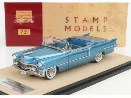CADILLAC - ELDORADO BIARRITZ 1955 OPEN TOP - BAHAMA BLUE MET/STAMP-MODELS 1/43ミニカー