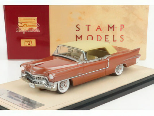 CADILLAC - ELDORADO BIARRITZ 1955 CLOSED TOP - COPPER MET/STAMP-MODELS 1/43ミニカー