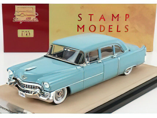 CADILLACキャデラック FLEETWOOD 75 LIMOUSINE 1955 - LIGHT BLUE /STAMP-MODELS 1/43 ミニカー