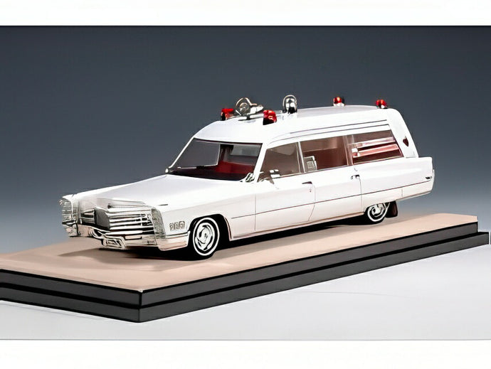 【予約】2025年発売予定CADILLAC ミラーメテオ救急車 1968 ホワイト/STAMP-MODELS 1/43ミニカー