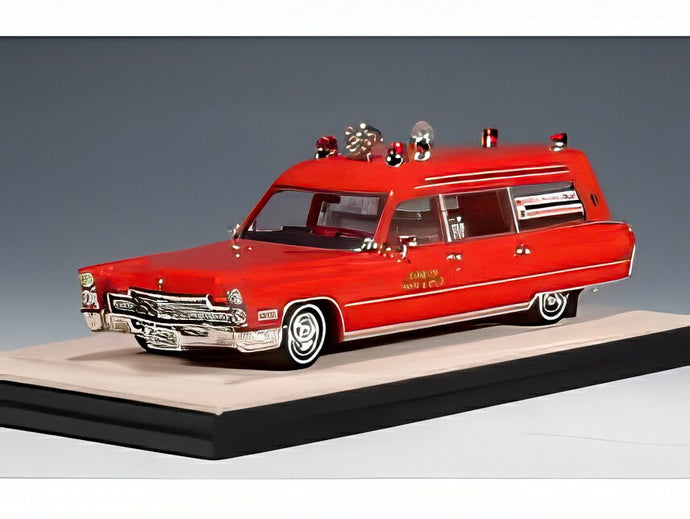 【予約】2025年発売予定CADILLAC ミラーメテオ救急車 1968 レッド/STAMP-MODELS 1/43ミニカー