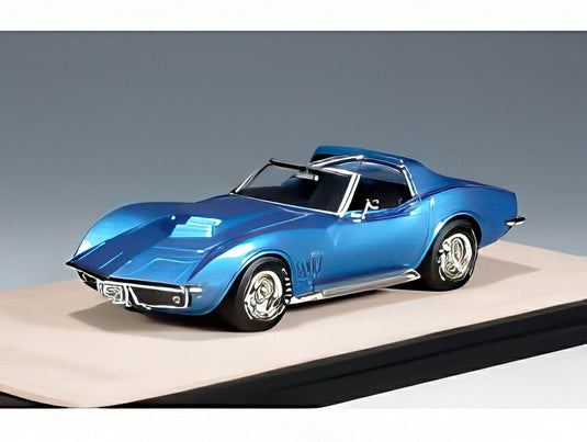 【予約】2025年発売予定CHEVROLET CORVETTE L88 クーペ 1969 オープンルーフ クローズドヘッドライト ルマンブルーメタリック/STAMP-MODELS 1/43ミニカー