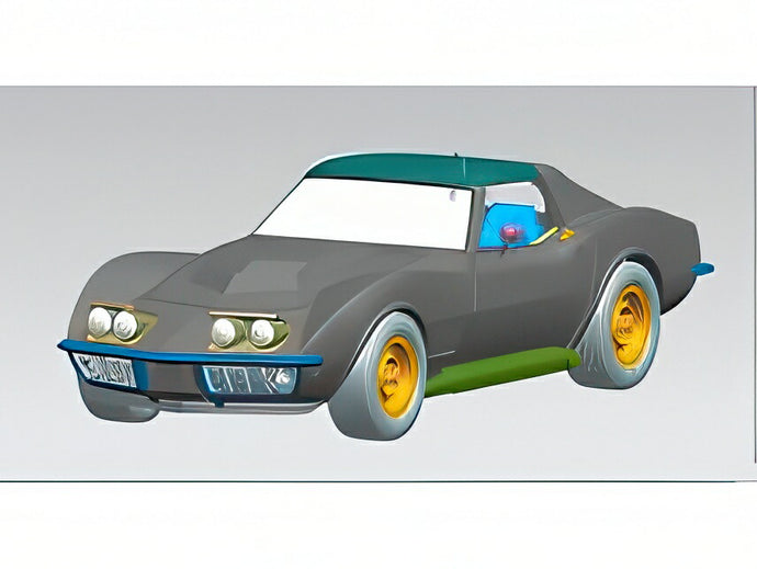 【予約】2025年発売予定CHEVROLET CORVETTE L88 クーペ 1969 クローズドルーフ オープンヘッドライト ルマンブルーメタリック/STAMP-MODELS 1/43ミニカー