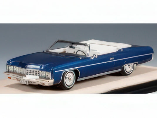 【予約】2025年発売予定CHEVROLET - CHEVROLET CAPRICE CONVERTIBLE OPEN ROOF 1973 - DARK BLUE MET/STAMP-MODELS 1/43ミニカー